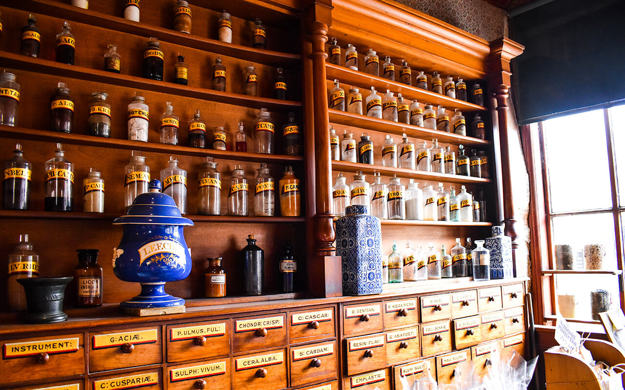 The apothecary is a fascinating Sovereign Hill photo subject