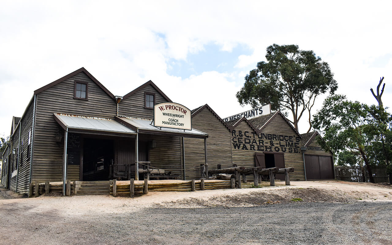 The wheelwright is a mighty building for your Sovereign Hill photos