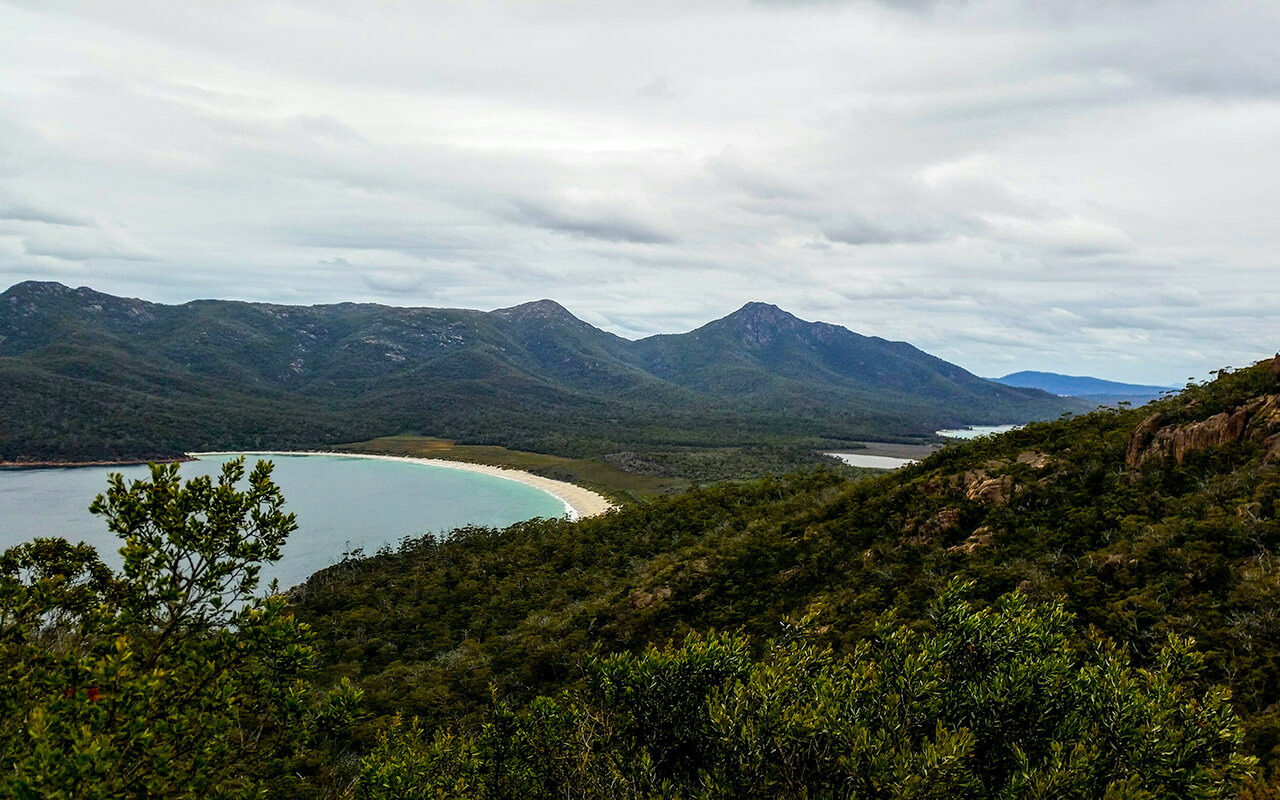 Don't miss Wineglass Bay on your Tasmania Road Trip