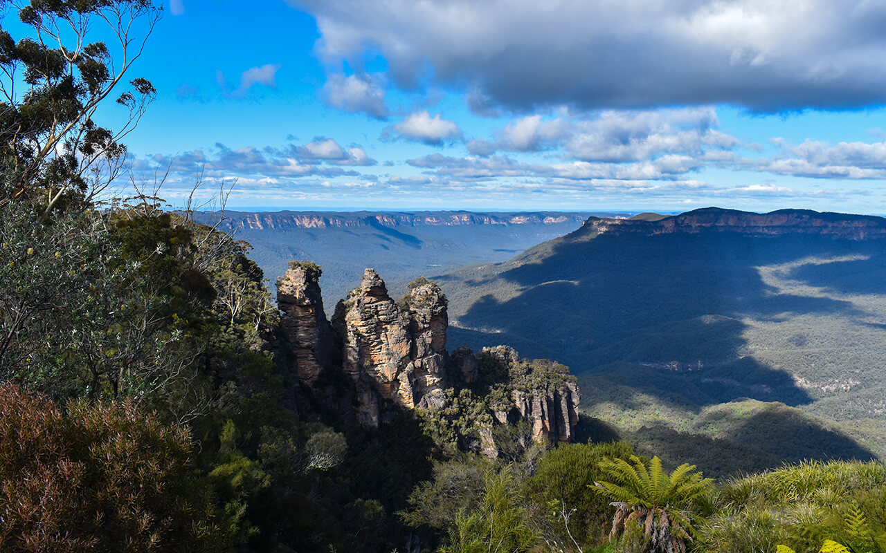 You can see the Three Sisters from several lookouts in the Blue Mountains
