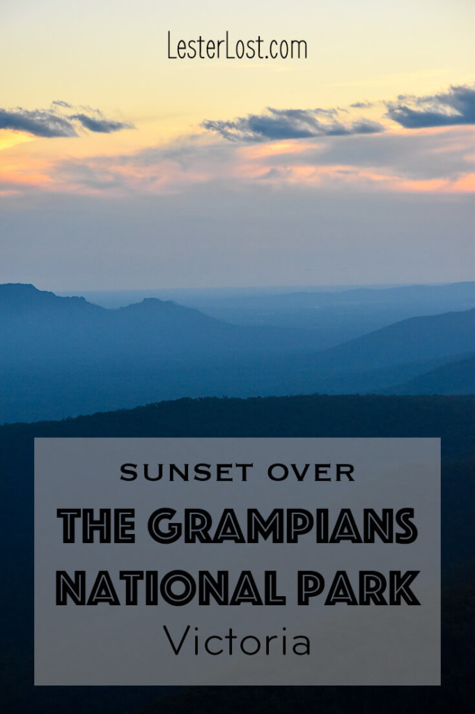 The Grampians National Park in Victoria, Australia offer dreamy sunsets from Reed Lookout and the Balconies. The park is a paradise for hikers and day trippers.