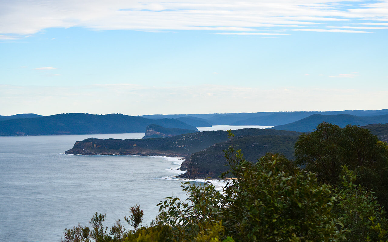 The view over Pittwater from Bouddi National Park
