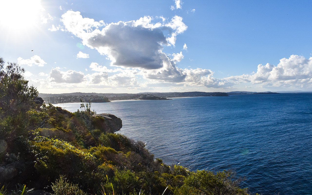 View over the Northern Beaches from the North Head Manly Walk