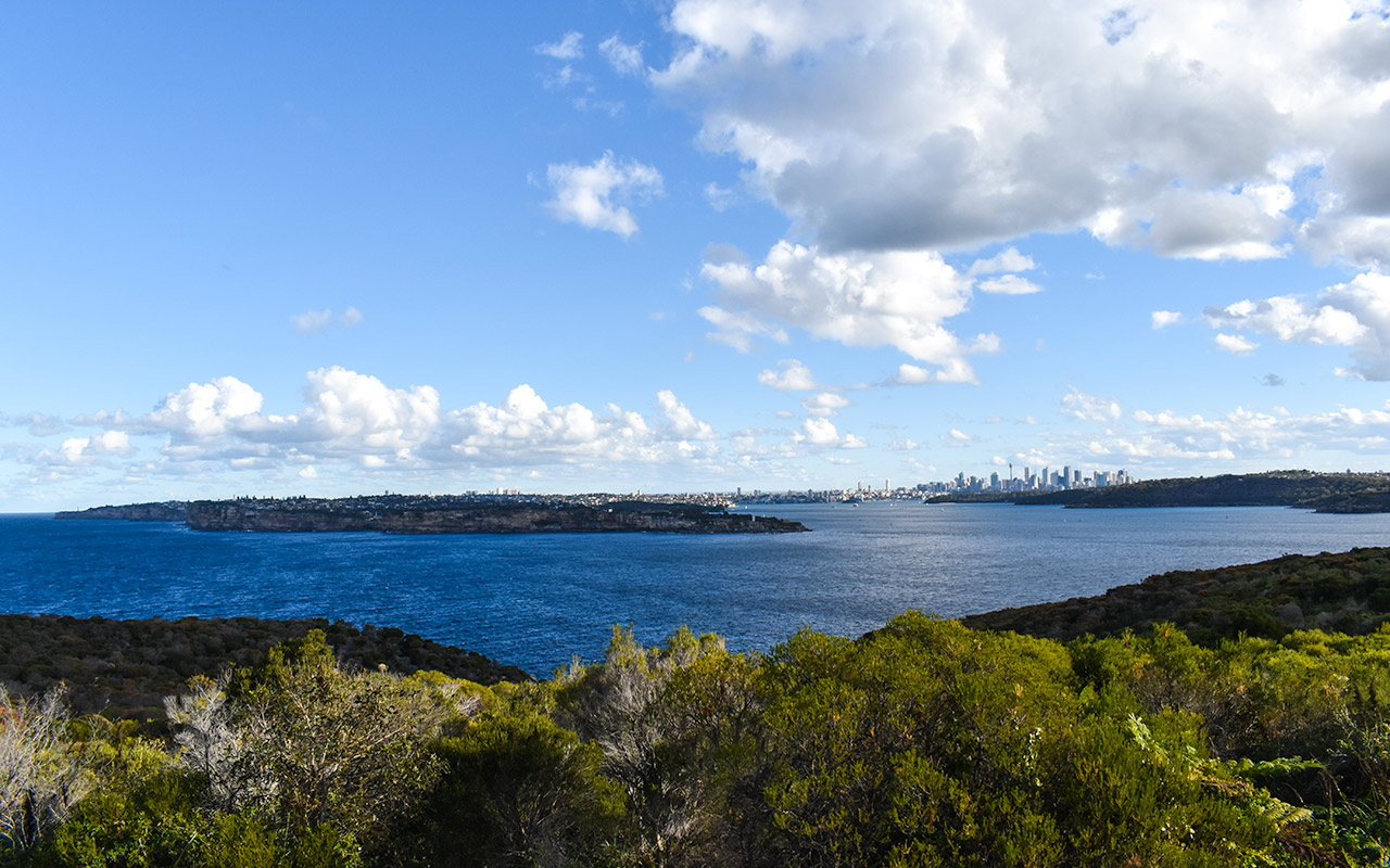 View over Port Jackson from the North Head Manly Walk