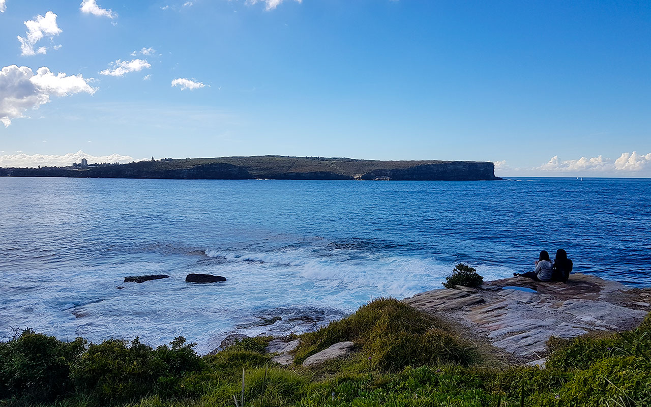 The majestic view over North Head from South Head in Sydney