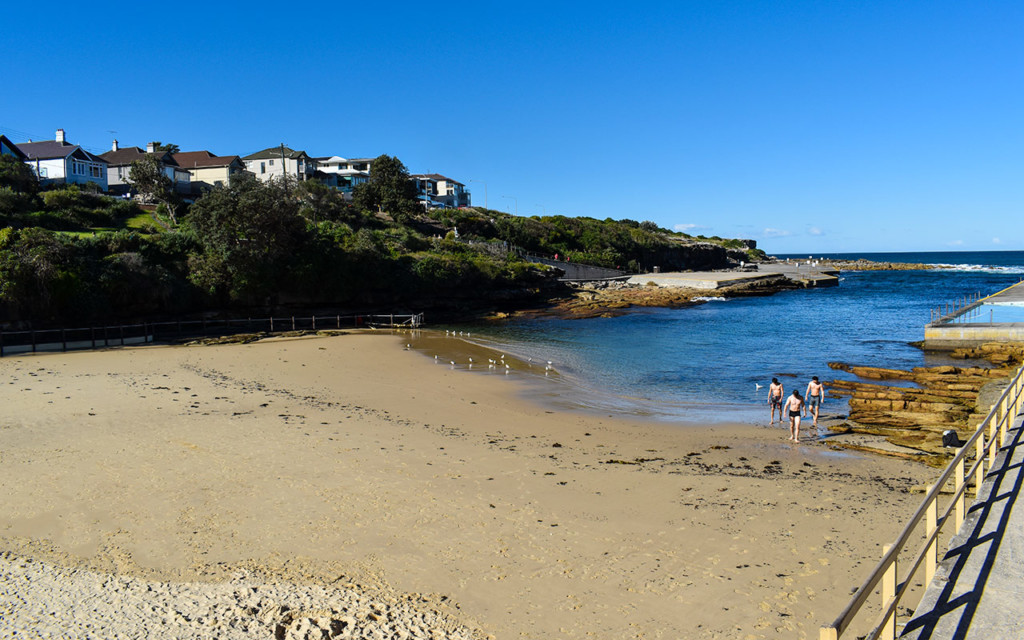 Clovelly Beach is one of the stops on the Bondi to Coogee coastal walk