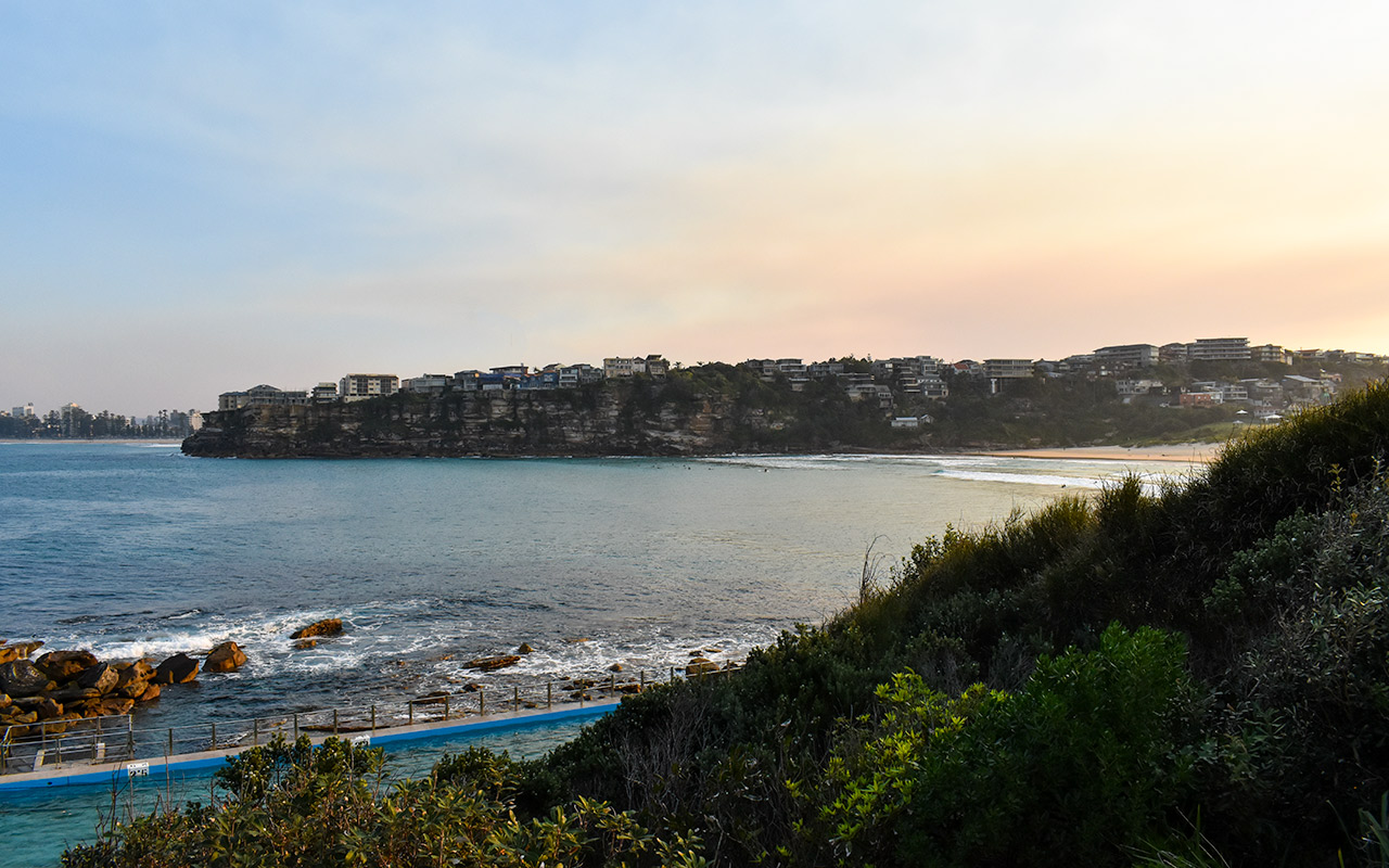 Freshwater is one of the beautiful Sydney beaches at sunset