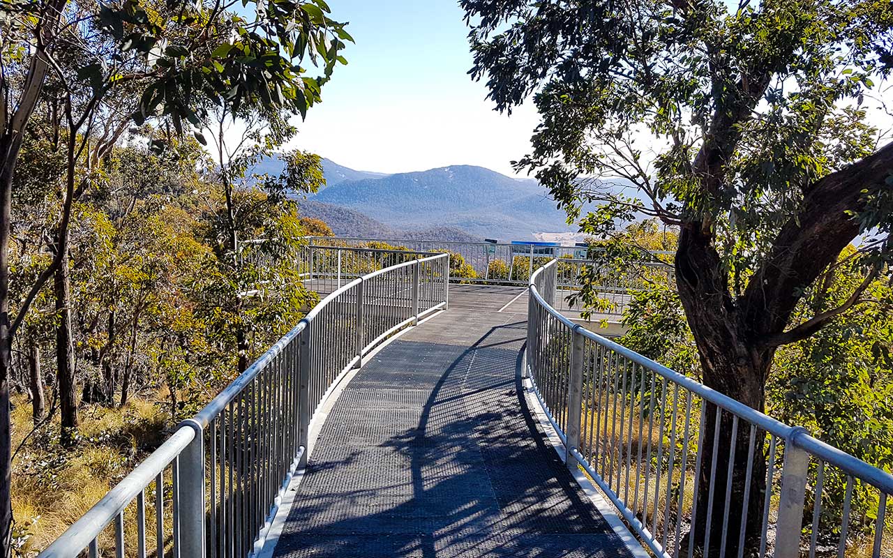 The Hospital Hill Lookout in the wilderness of the Namadgi National Park