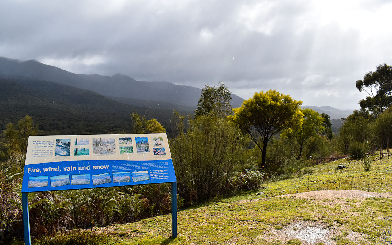 The Tidbinbilla Nature Reserve in the Namadgi National Park on a stormy day