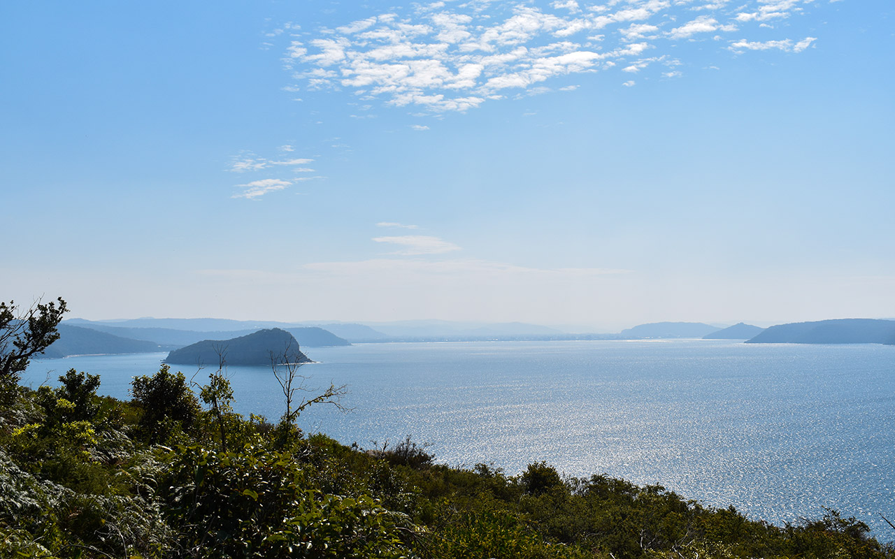 The Barrenjoey Lighthouse Walk offers beautiful views over Broken Bay and Lion Island
