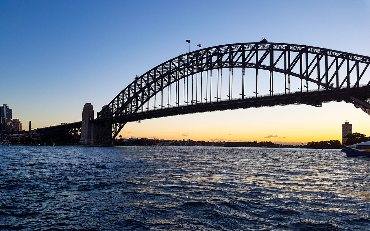 For great views, walk the harbour bridge in Sydney for free