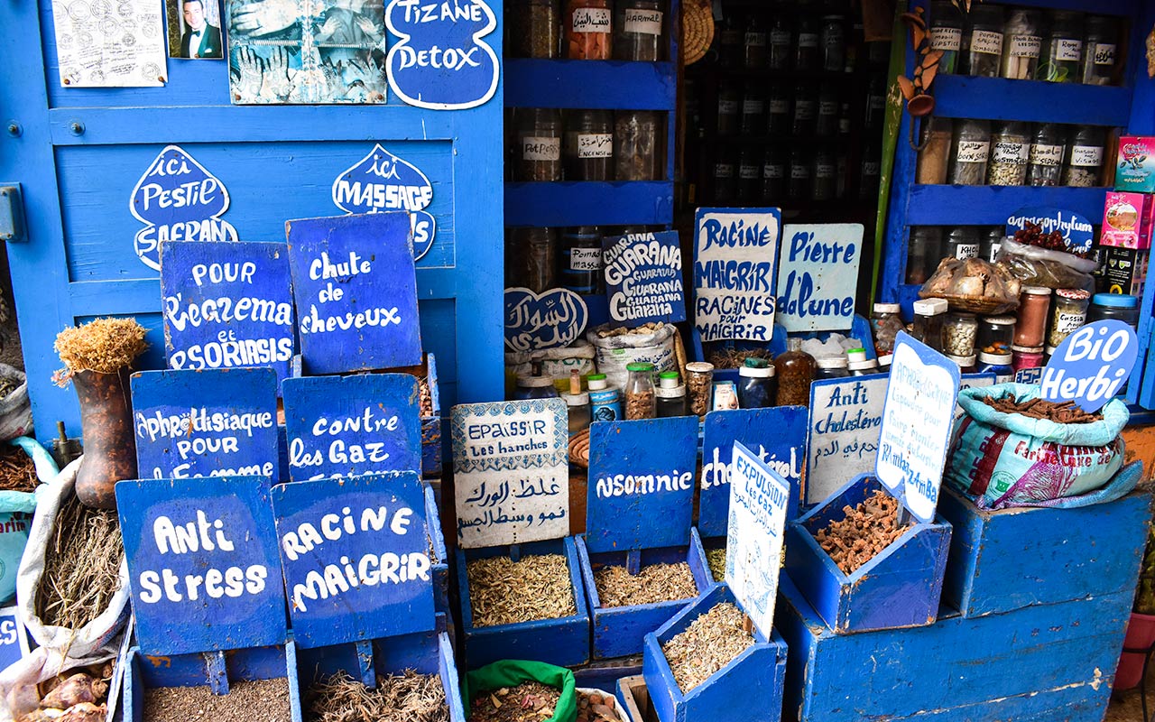 There are plenty of intriguing remedies to buy in the markets of Morocco