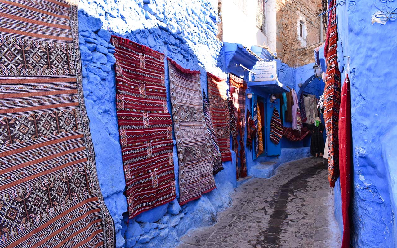 Chefchaouen and its blue walls will also give you an opportunity to do some haggling in Morocco