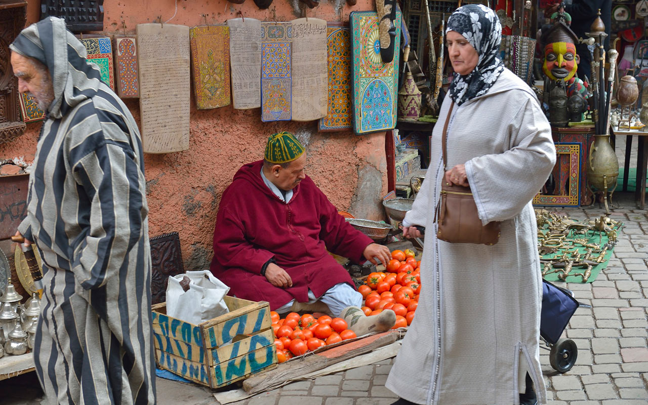 Haggling in Morocco can be done on the street