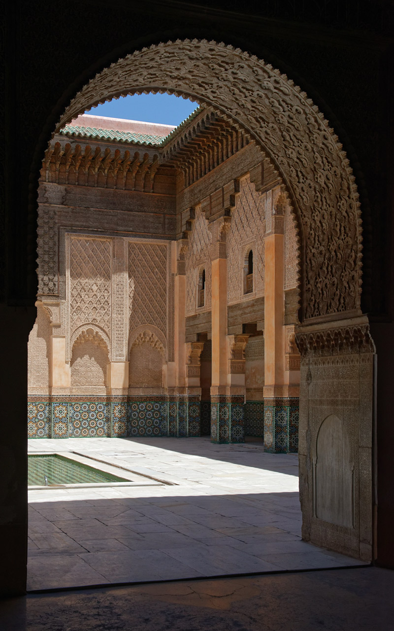 One of the best things to do in Marrakech Morocco is to visit the Ben Youssef Madrasa