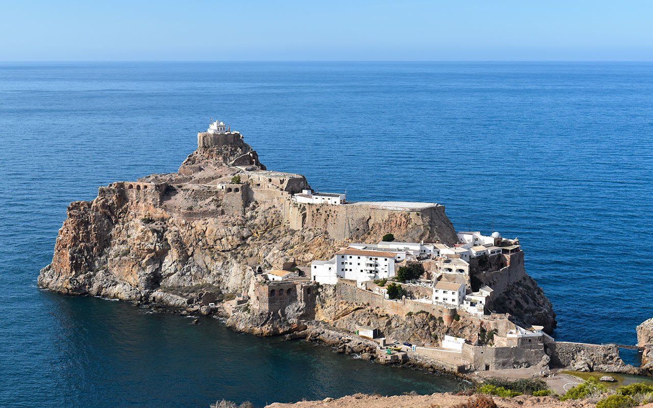 The Peñon Velez de la Gomerra is a spectacular Spanish island of Morocco