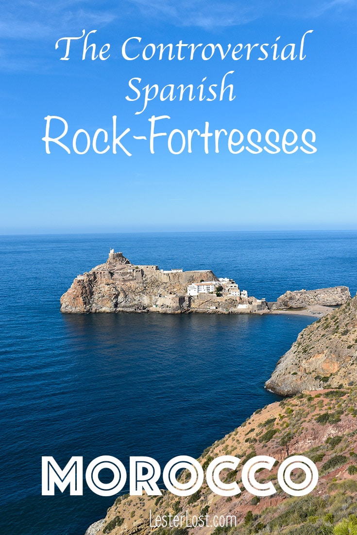 Travel | Morocco | Spain | Spanish Enclaves | Morocco Travel | Penon Velez de la Gomerra | Penon de Alhucemas | Chafarinas Islands | Spain Travel | Spanish Enclaves of Morocco | Plazas de Soberania | #morocco #spain #travelblog #travel #spanishenclaves #rockfortress