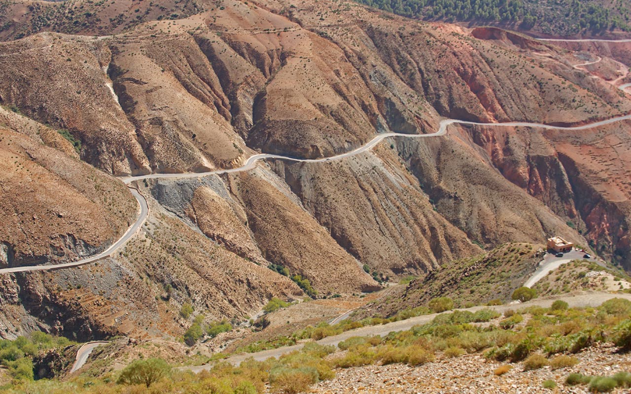 Tizi n'Test is one of the most beautiful roads in Morocco