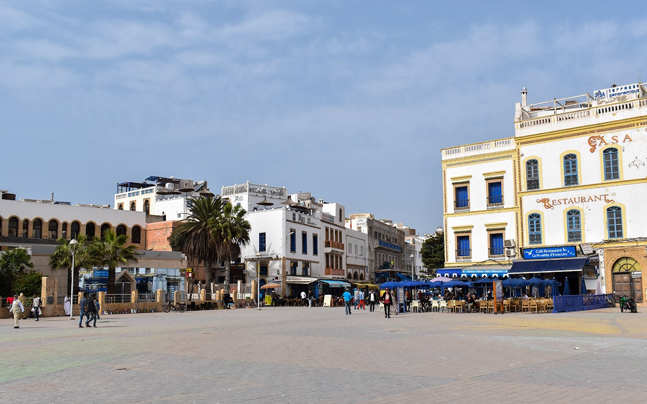 Things to do in Essaouira include walking around the Place Moulay Hassan
