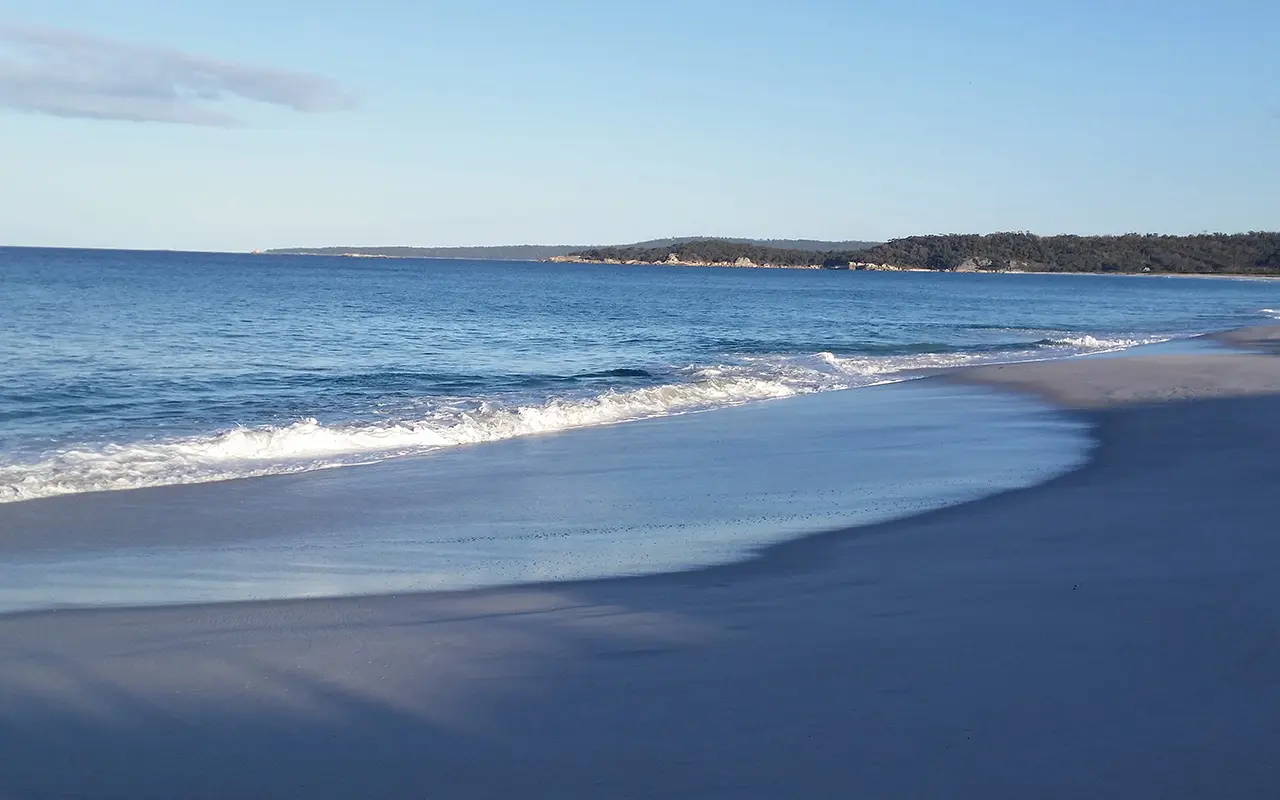 Binalong Bay is a charming fishing village and a good place to stay when travelling around Tasmania