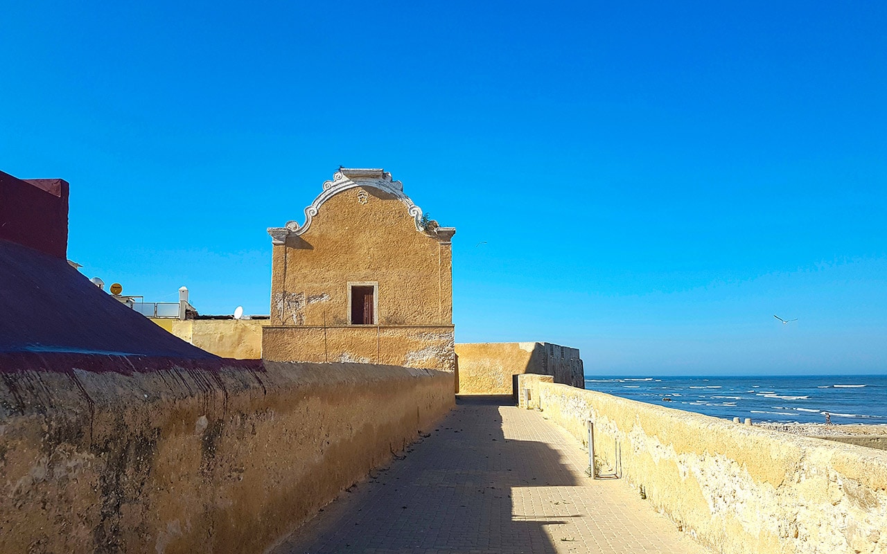 In El Jadida, the synagogue has the best view over the Morocco Atlantic Coast