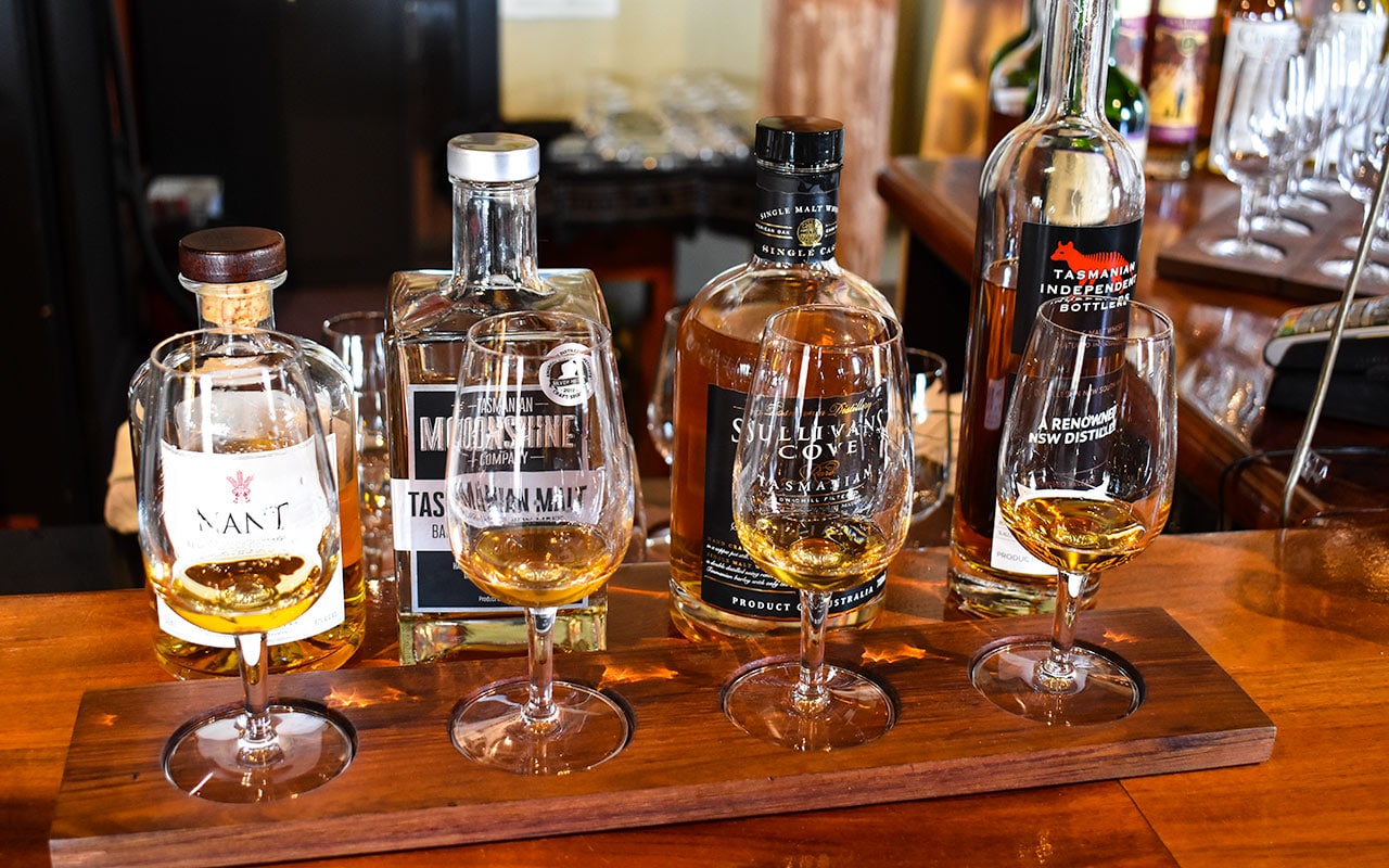 When you visit Bruny Island, you can visit the House of Whisky and do some tasting