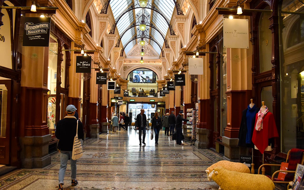 Treat yourself in the Royal Arcade in your 2 days in Melbourne