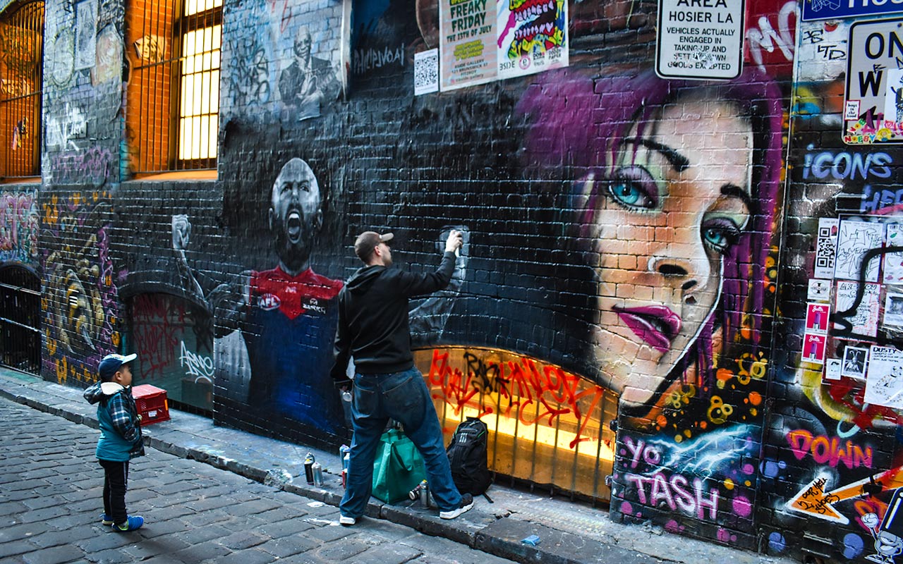 Hosier Lane is where you will find some of the best street art in Melbourne