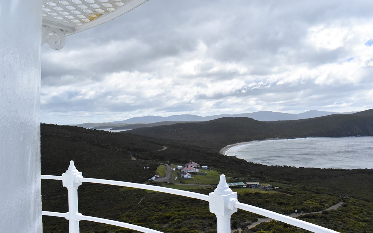 Take the view from the top of the Bruny Island Lighthouse
