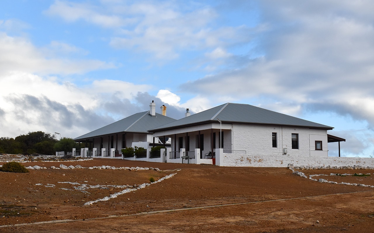 Light keepers cottages at Cape Borda