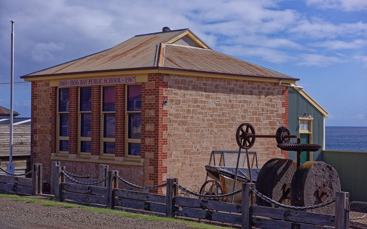 You will see the old cottages at Penneshaw when you arrive at Kangaroo Island
