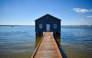 The Blue Boat House in Perth, Western Australia