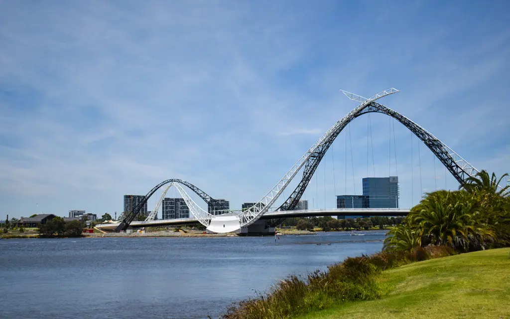 The Matagarup Bridge is one of the new things to see in Perth