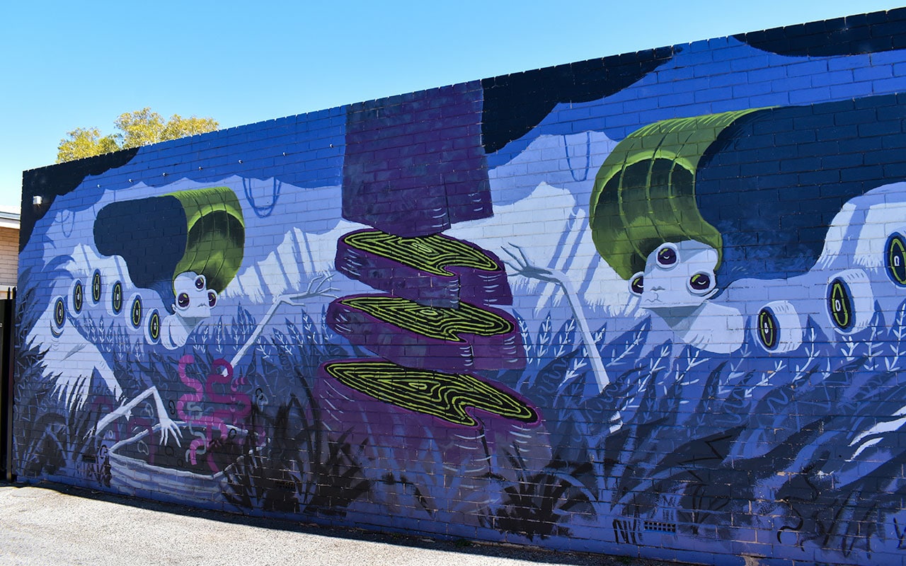 You can find street art aliens in Leederville