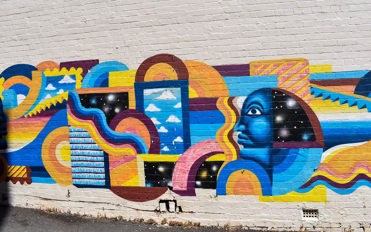 Maylands is great for a walking tour of Perth Street Art