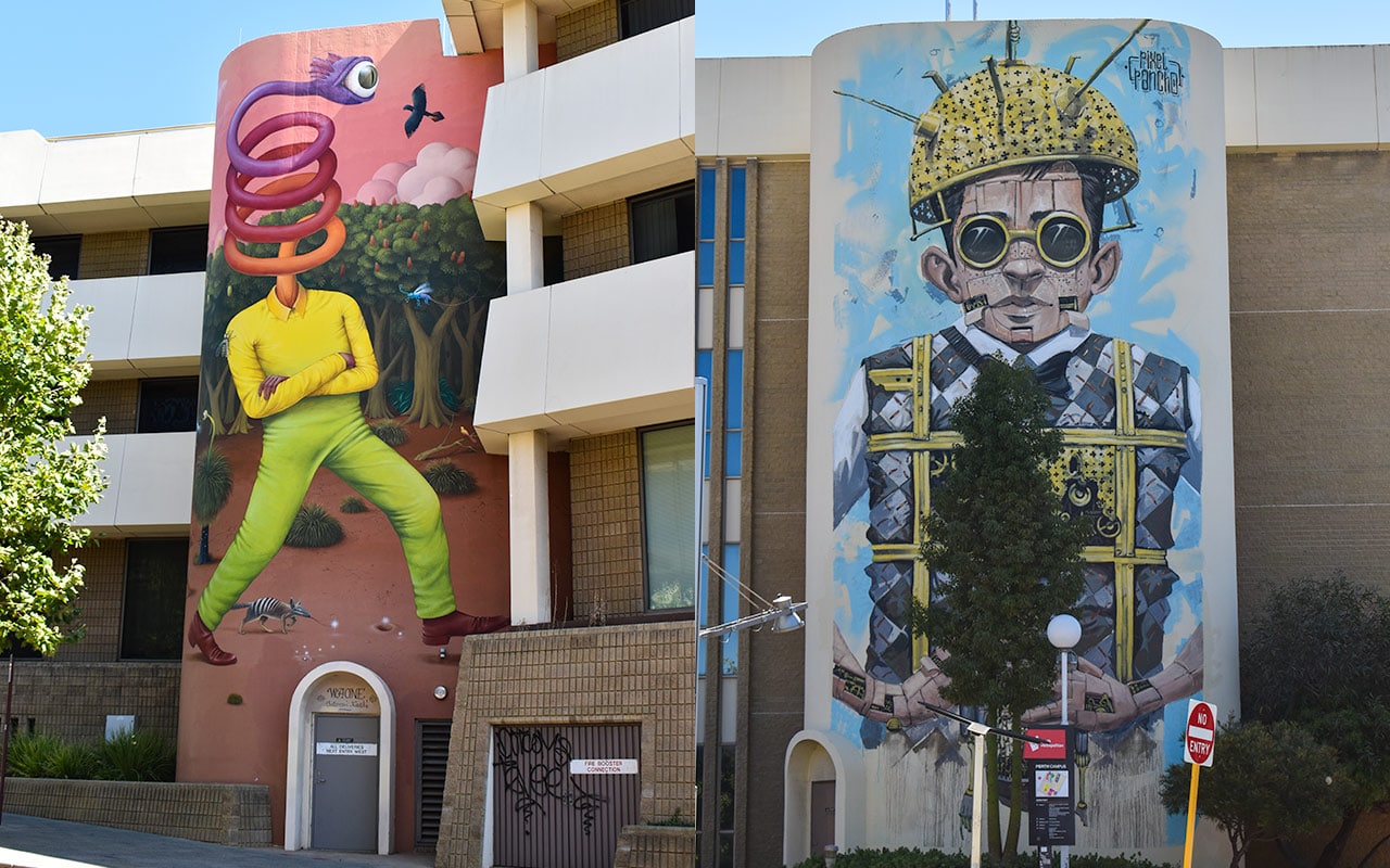 TAFE has given some of its walls to street art