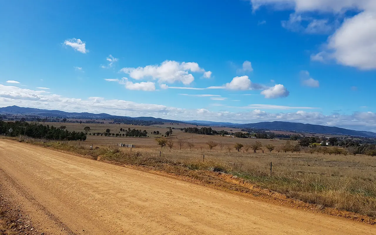 Dirt road near Mudgee in New South Wales