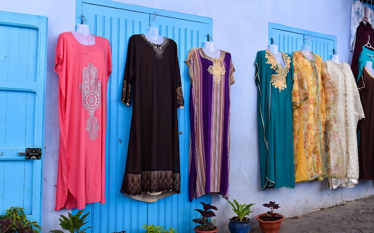 Pack some light and comfortable clothes for your trip to Morocco