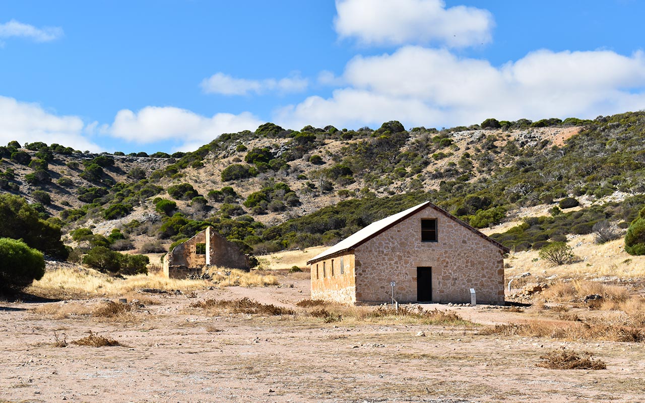Several buildings remain at the Lynton Convict Depot