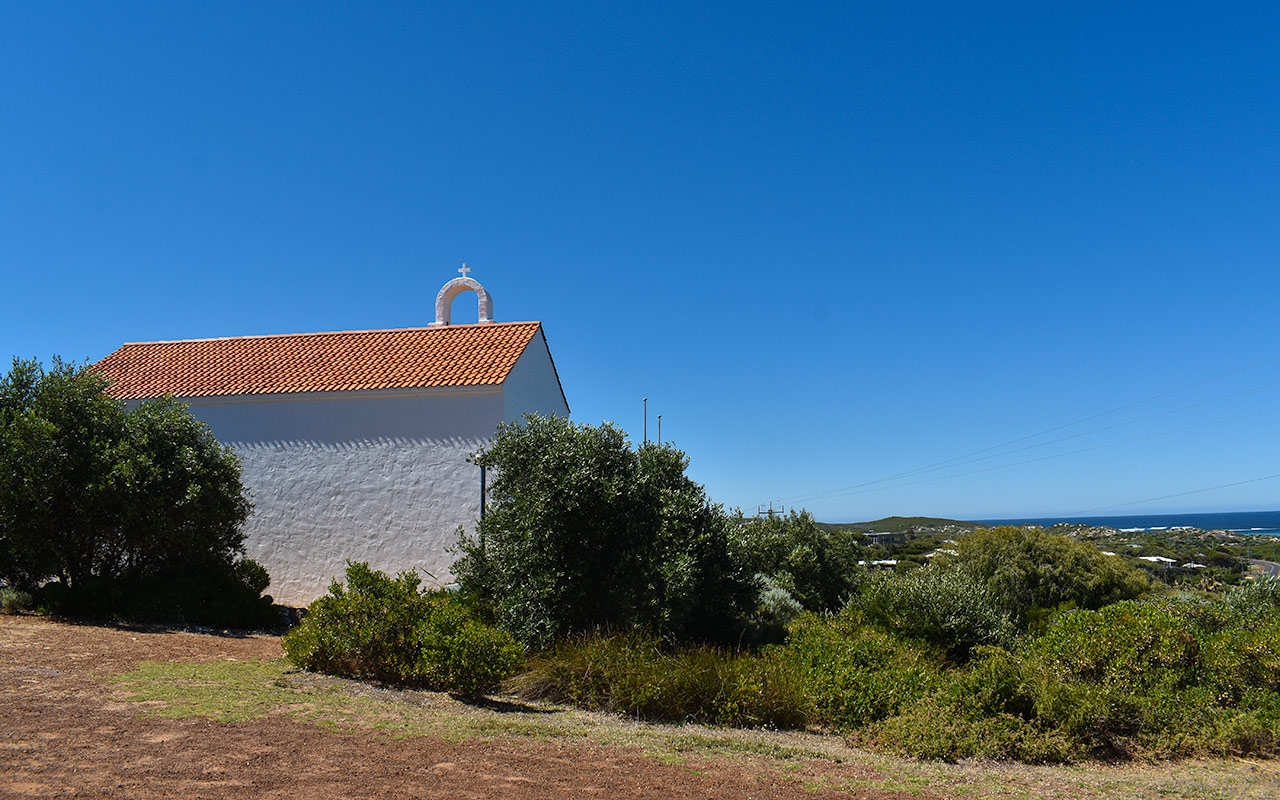 There is a Greek Orthodox Church at Prevelly, Western Australia