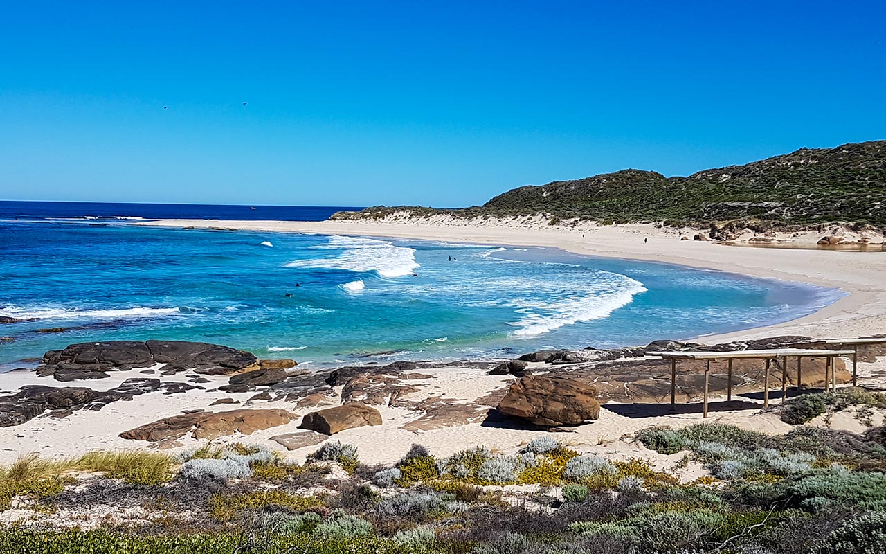 Go swimming or surfing on the West Australia Coast