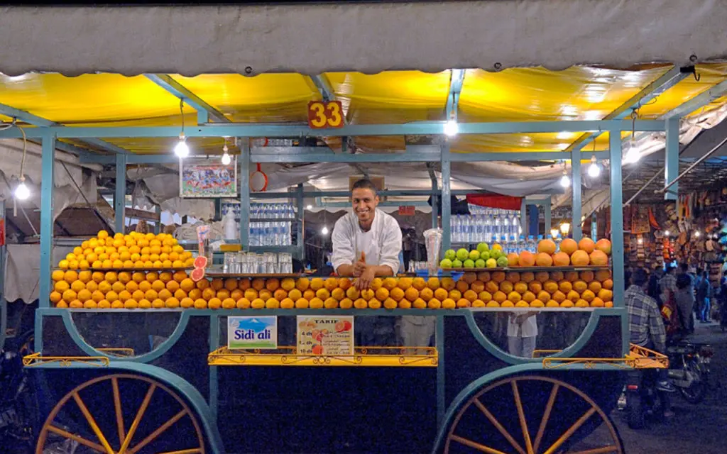 Marrakech comes alive at night