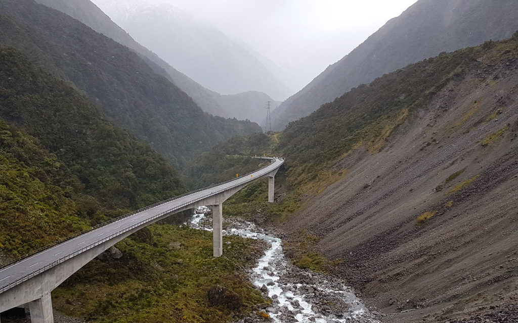 It rained on our visit to Arthurs Pass