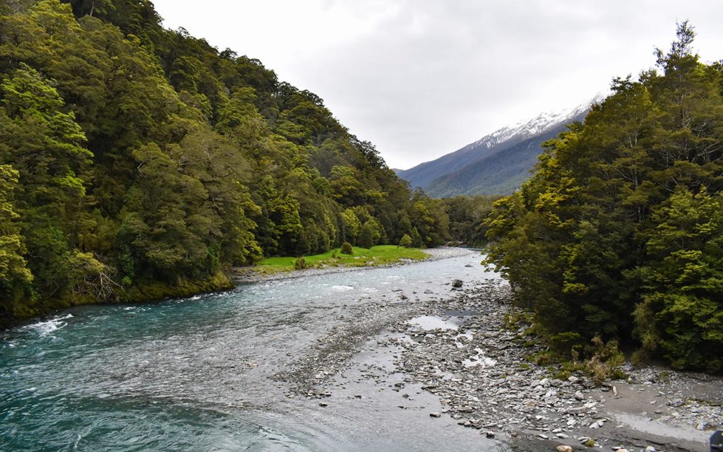 There are many peaceful rivers in New Zealand
