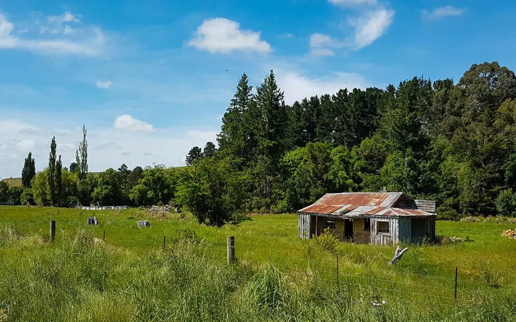 This little shack in Canterbury saw us leave the South Island of New Zealand