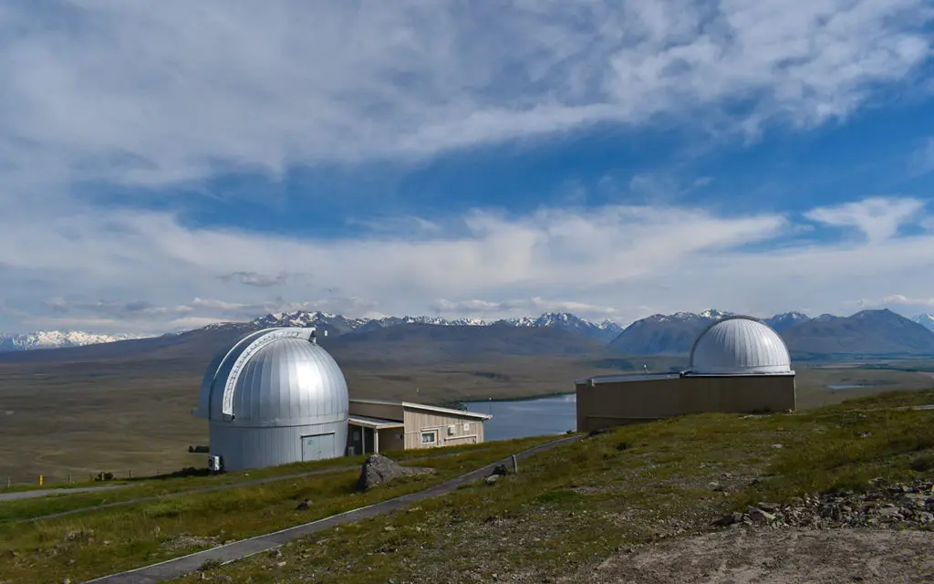 You can observe the dark sky at Mount John Observatory