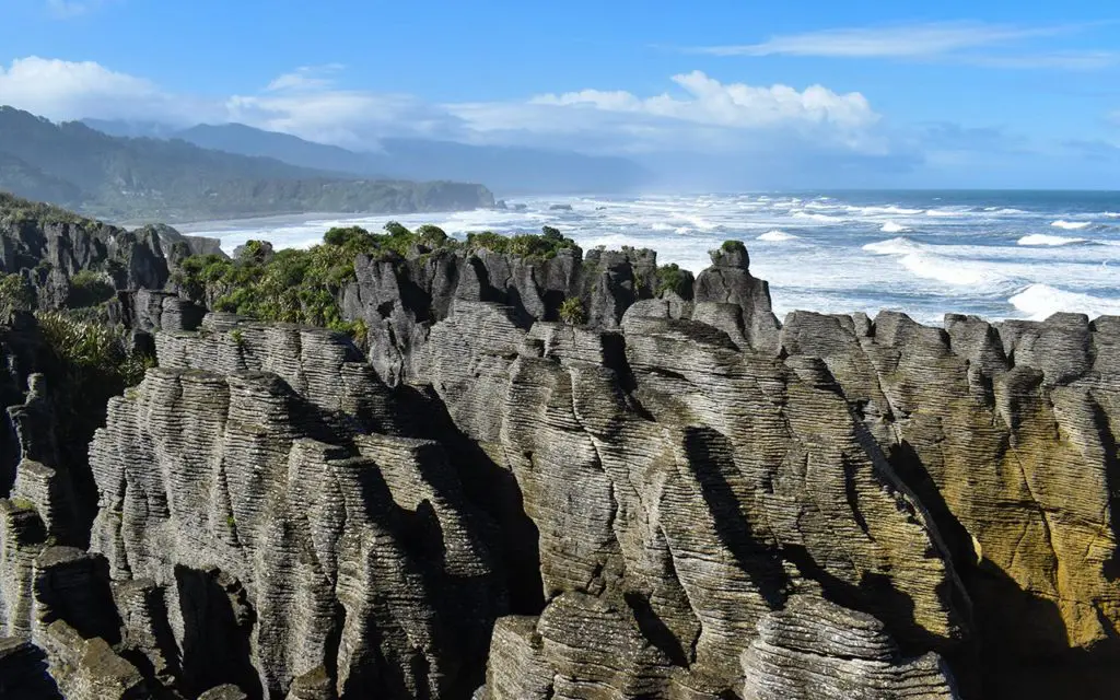 Visit Pancake Rocks on your West Coast drive