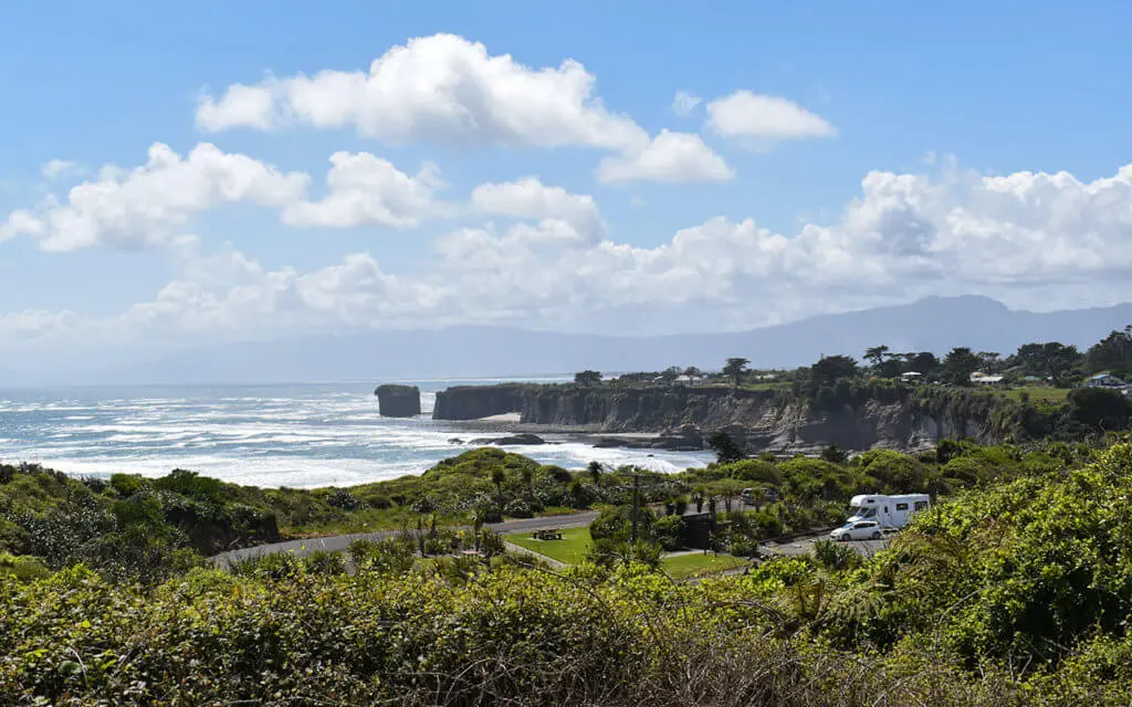 Park your campervan and admire Cape Foulwind