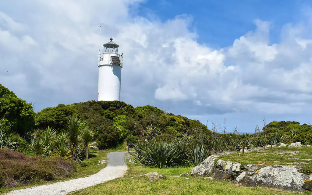 There is a small lighthouse at Cape Foulwind