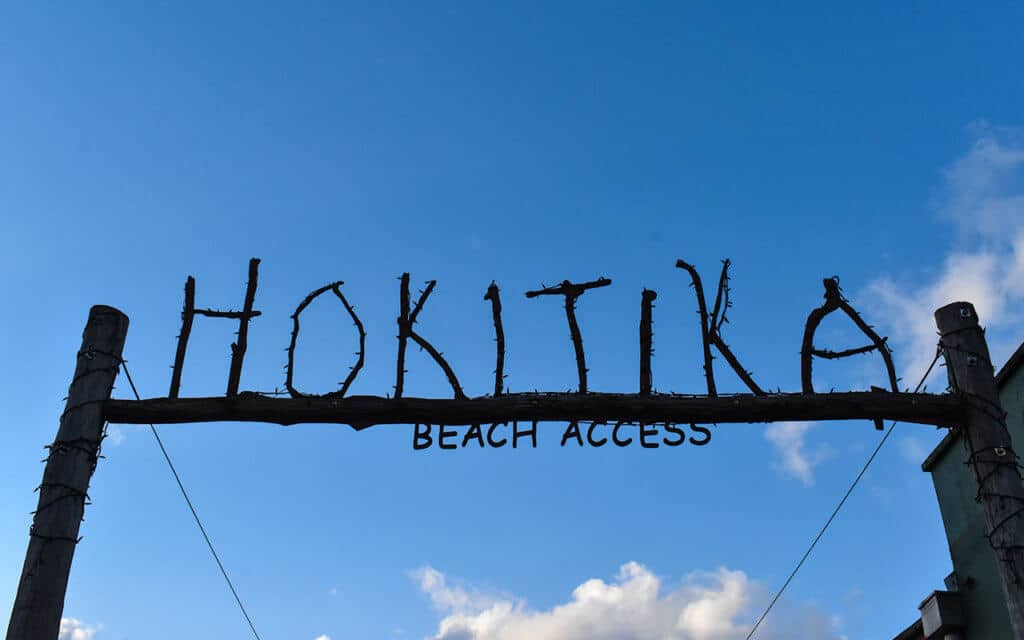 Party on the beach at Hokitika